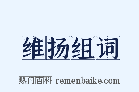 维扬组词是什么意思的图片